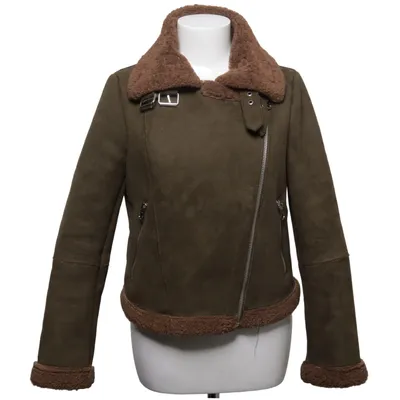 Shearlingjakke (Grøn, Brun) fra Zara Basic Outerwear