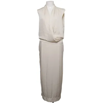 Wrap dress (White) from By Malene Birger Elastane, Silk, Viscose