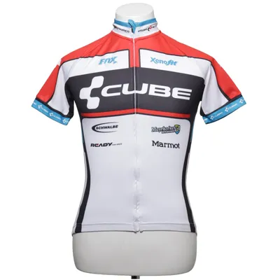 Cykeltrøje (Hvid, Rød, Blå, Sort) fra Cube Polyester