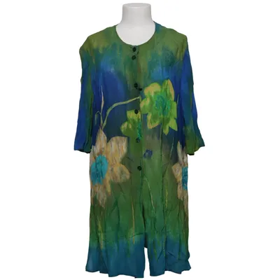 Tunique (Bleu, Vert, Jaune) de Doris Streich Lin, Viscose