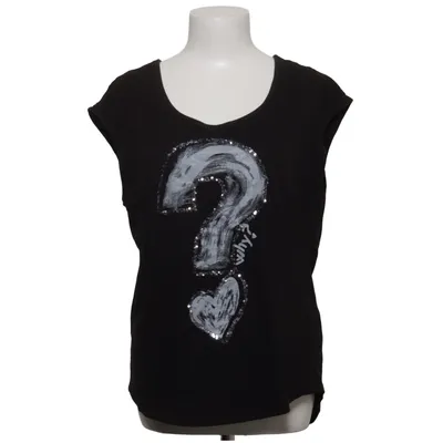T-shirt (Zwart) van Desigual Katoen, Viscose