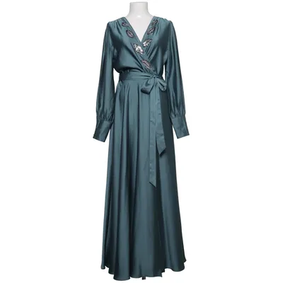 Aftenkjole (Grøn) fra Swing Elastan, Polyester