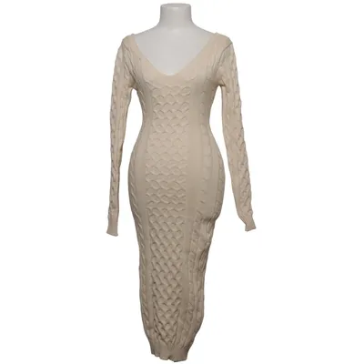 Dress (White, Beige) from GD Cotton