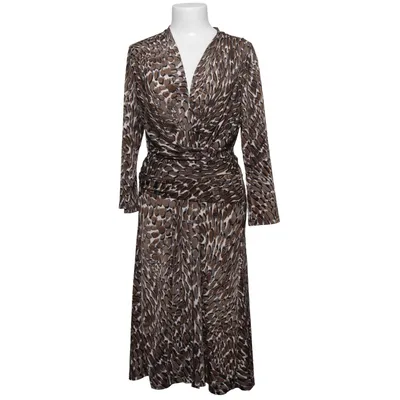 Kjole (Brun, Hvid, Sort) fra Ilse Jacobsen Elastan, Polyester