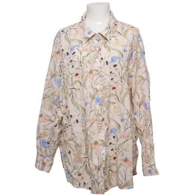 Blus (Beige, Flerfärgad) från H&M Bomull, Linne