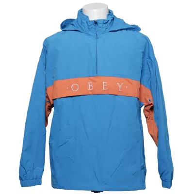 Anorak (Blue, Orange) from Obey Polyamide, Polyester
