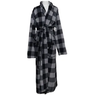 Bathrobe (Black, Gray) from Bodyzone by KappAhl Polyester
