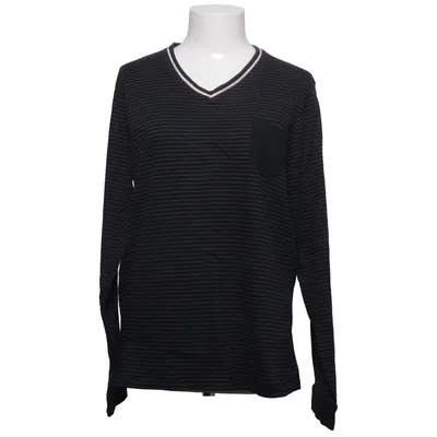 Långärmad t-shirt (Svart, Vit) från Topeco Bomull