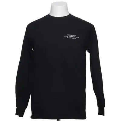 Long sleeve T-shirt (Black) from Gildan Cotton