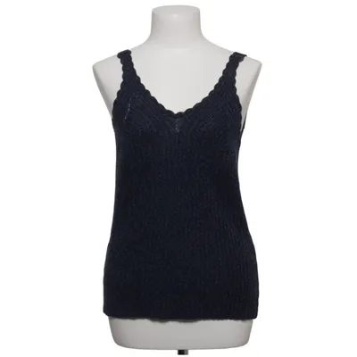 Tank­top (Blau, Schwarz) von Claudie Pierlot Baumwolle, Elasthan, Metallfaser, Polyamid, Polyester, Viskose