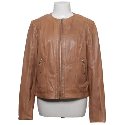 Leren jack (Bruin) van Saki Polyester