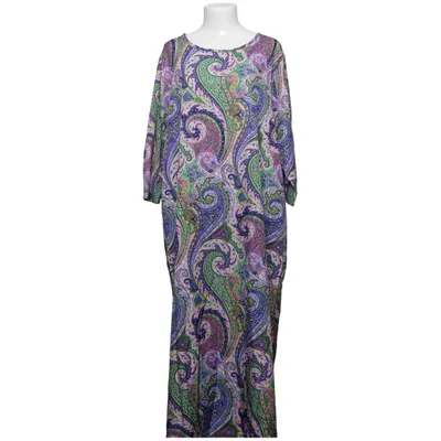 Maxi dress (Purple, Green, Multicolored) Polyester
