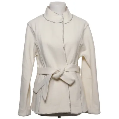 Coat (White) from Claudie Pierlot Polyester, Wool