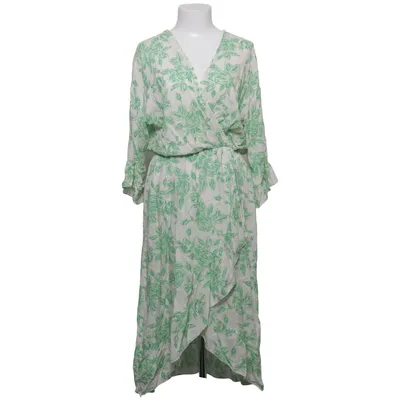 Wrap dress (White, Green) from Zauberstern