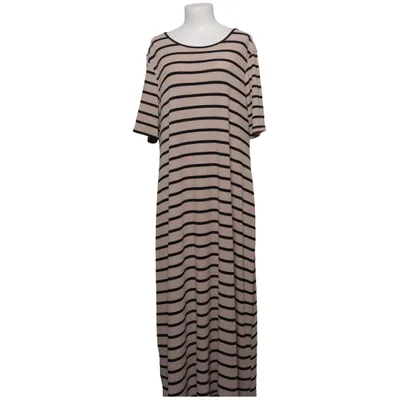 Maxi jurk (Beige, Zwart) van New Look Curves Elastaan, Polyester