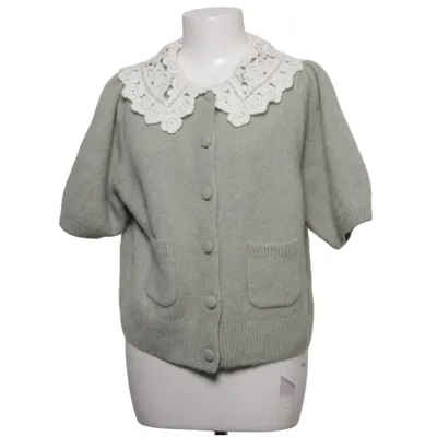 Cardigan (Green, White) from & Other Stories Alpaca wool, Polyamide
