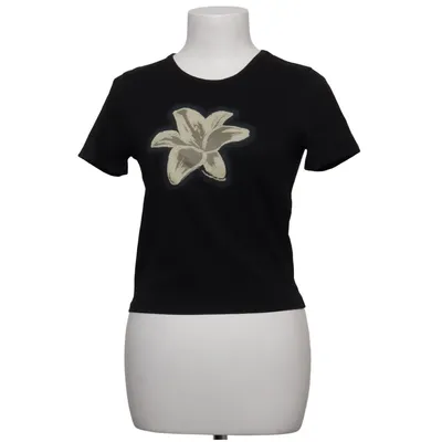 T-shirt (Schwarz, Beige) von Reclaimed Vintage Baumwolle, Elasthan