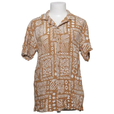 Korte mouwen shirt (Bruin, Wit) van Chapter Viscose