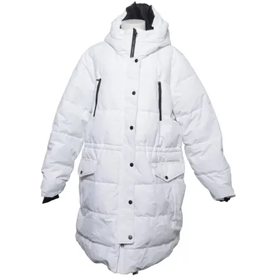 Winter coat (White, Black) from Samsa Collection Polyester