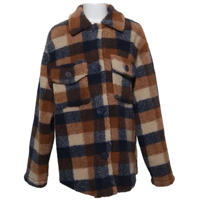 Skjortejakke (Blå, Brun, Beige) fra Skill Polyester