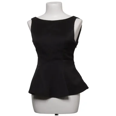 Peplumbluse (Sort) fra Forever 21 Elastan, Polyester