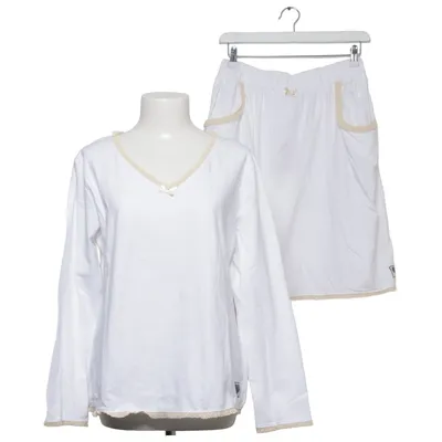 Pyjamasz (Hvid, Beige) fra Blooming Bomuld, Elastan