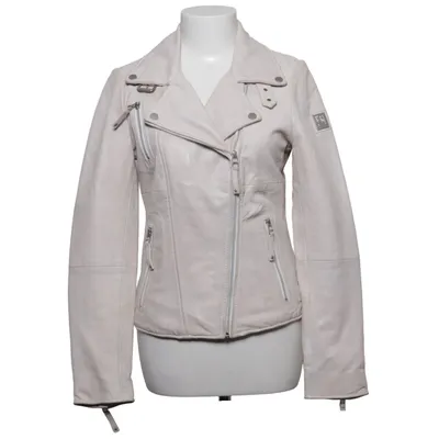 Bikerjack (Wit) van Freaky Nation Katoen, Leer, Polyester