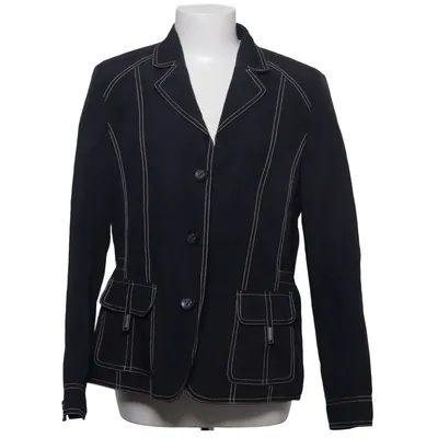 Blazer (Sort) fra Lebek Collection Bomuld, Metallfiber, Polyester