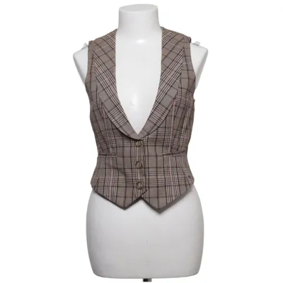 Suit vest (Brown, Pink, White) from Flash Lights Cotton, Polyester