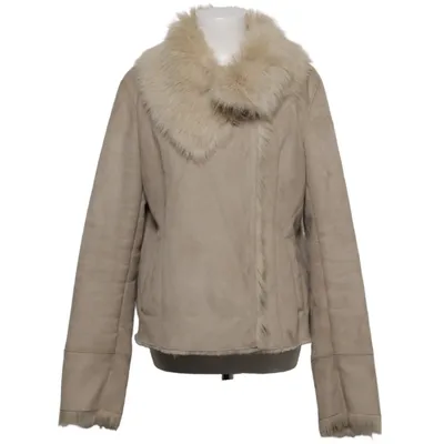 Shearlingjacka (Beige) från 123 Akryl, Polyester
