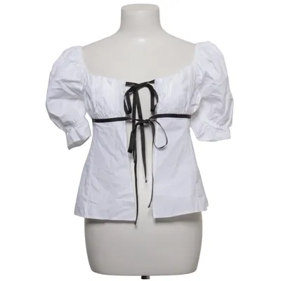 Dirndlbluse (Hvid, Sort) fra Miss Selfridge Bomuld, Polyester
