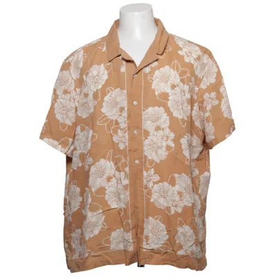 Chemise à manches courtes (Marron, Blanc) de Autograph Coton, Lin, Lyocell