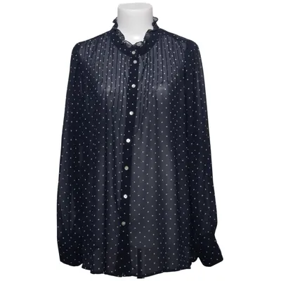 Blouse (Blue, White) from Zizzi Polyester