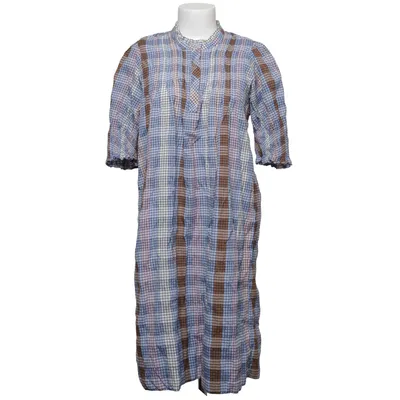 Klänning (Blå, Brun, Vit, Flerfärgad) från Munthe Ekologisk bomull, Polyamid, Återvunnen polyester