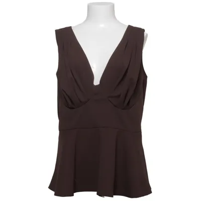 Peplumtopp (Brun) från Boohoo Elastan, Polyester