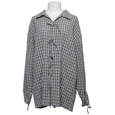 Bluse (Grå, Hvid, Sort) fra No 1 Collection Polyamid, Polyester, Viscose