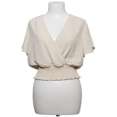 Slå-om bluse (Beige) fra ONLY Blue Denim Polyester