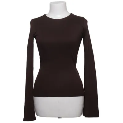 Långärmad t-shirt (Brun) från Zara Bomull, Elastan