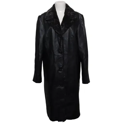 Läderkappa (Svart) från Avitano Skinn, Polyester
