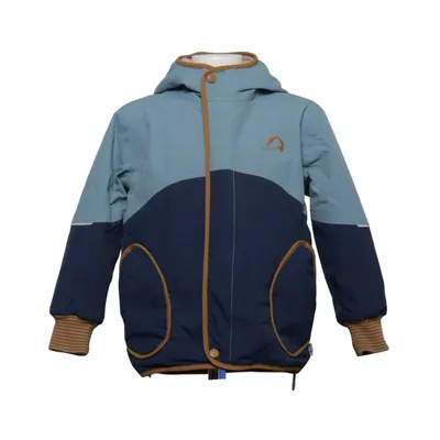 Winter jacket (Blue, Brown) from Finkid Acrylic, Polyamide, Polyester