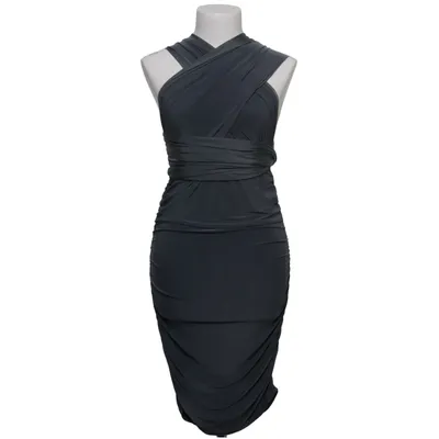 Halterneck-kjole (Grå) fra Rebecca Stella Elastan, Polyester