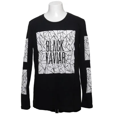 T-shirt à manches longues (Noir, Blanc) de Black Kaviar Coton