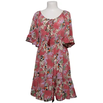 Dress (Red, Multicolored) from Gold & Silver Viscose