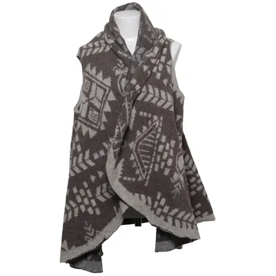 Cardigan (Brown, Gray) from Please Acrylic, Polyester, Wool