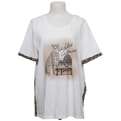 T-shirt (Weiß, Braun, Mehrfarbig) von Mia Moda Baumwolle, Elasthan