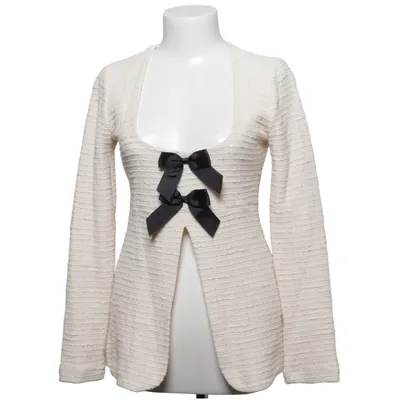 Cardigan (Beige, Zwart) van Zara Katoen, Polyester