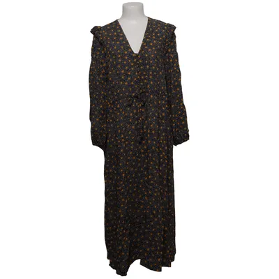 Dress (Black, Yellow, White) from New Look Curves Viscose