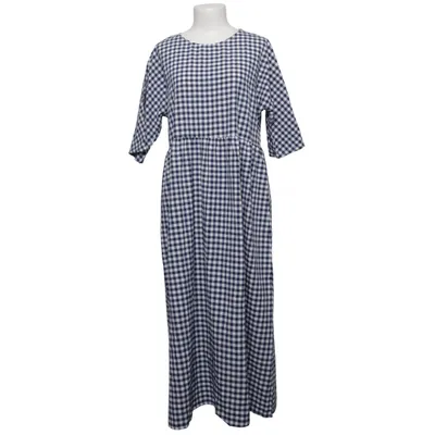 Robe longue (Bleu, Blanc) de Zanzea Polyester