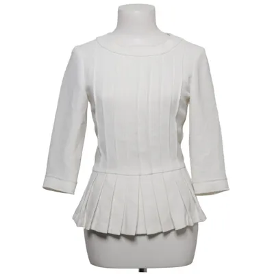 Top péplum (Blanc) de Yuni Polyester