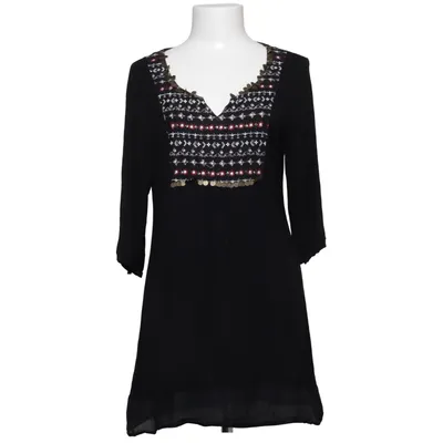Klänning (Svart, Flerfärgad) från Womens Collection by KappAhl Elastan, Viskos
